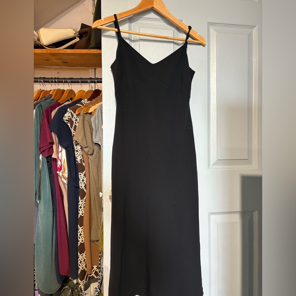 Drapy Black Cocktail Dress
